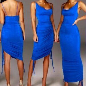 JLUXLABEL BLUE ADJUSTABLE DRESS